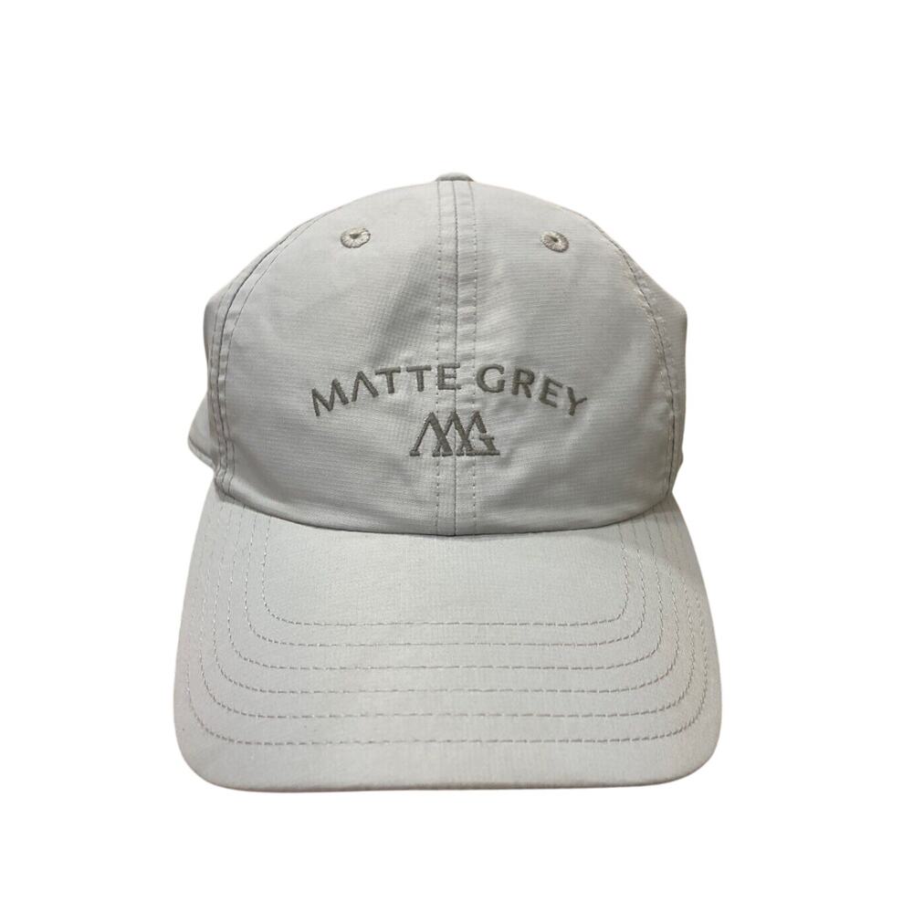 Matte Grey Modern. Recreation Co. Unisex Golf Adjustable Hat